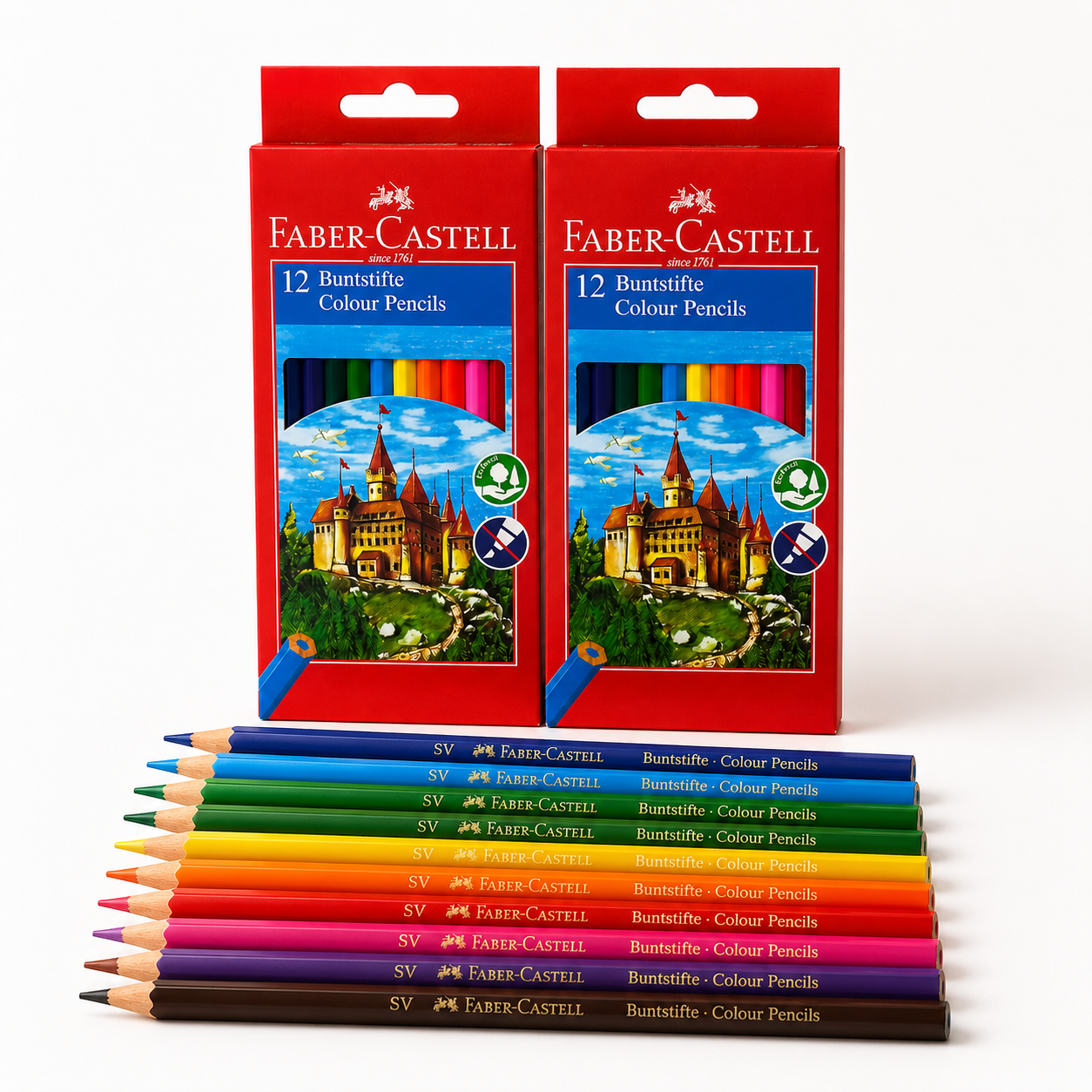 Castle Colored Pencils Set (Long)